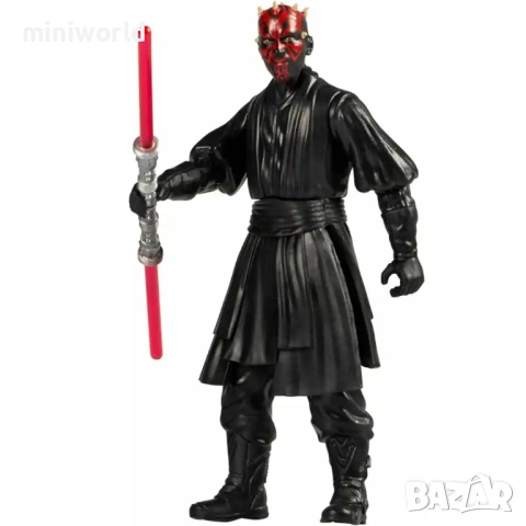 Darth Maul фигурка 10 см. поредицата Star Wars на Hasbro - нова в оригиналната си кутия, снимка 2 - Колекции - 54758519