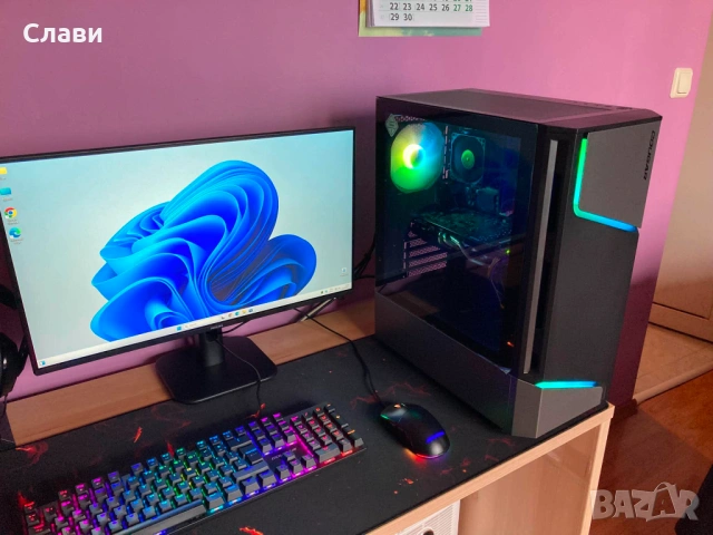 Геймърски компютър Cougar AMD 6x3,5 GHz, NVIDIA GTX 660, 16GB RAM, SSD, HDD, Windows 11 Pro, снимка 2 - Геймърски - 53301158