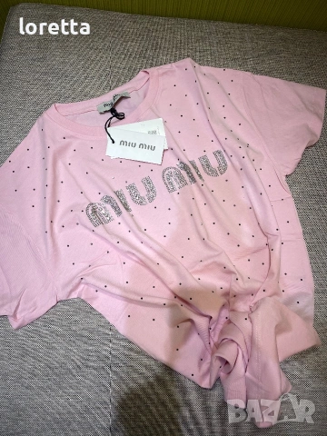 MIU miu  тениска , снимка 3 - Тениски - 55193738