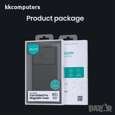 NILLKIN Camshield Pro Магнитен Калъф за Samsung A57 5G - TPU+PC, Плъзгащо капаче, Магнитен, Черен, снимка 9 - Калъфи, кейсове - 53973162