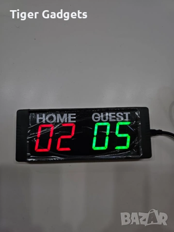 Електронно табло за резултати GI4D-1.5 LED Scoreboard V30L-4Bat с дистанционно управление, снимка 6 - Друга електроника - 54838324