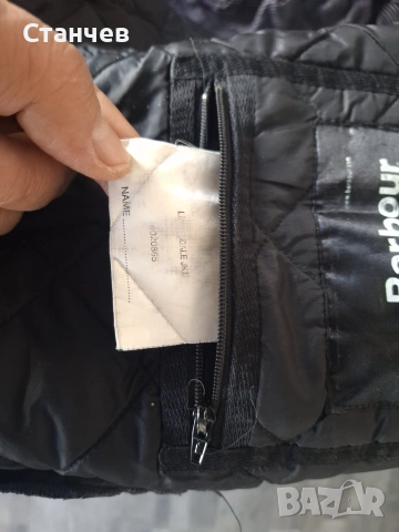 Оригинално дамско капитонирано яке Barbour Liddesdale – Размер M – Черно, снимка 3 - Якета - 54962436