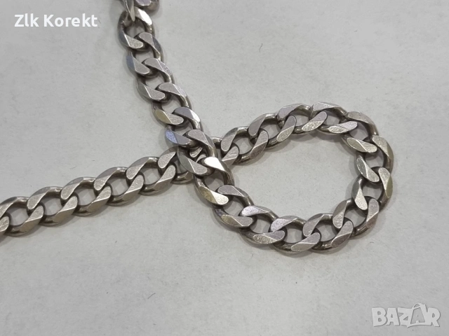 Сребърна гривна тип Панцер