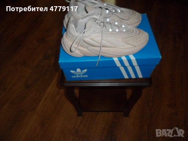 Дамски маратонки ADIDAS, еко кожа, бежов цвят, размер 37 1/3, снимка 3 - Маратонки - 53994071