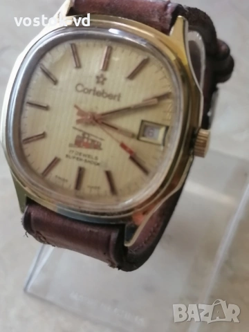CORTEBERT 17 JEWELS - МЪЖКИ МЕХАНИЧЕН , снимка 4 - Антикварни и старинни предмети - 54421996