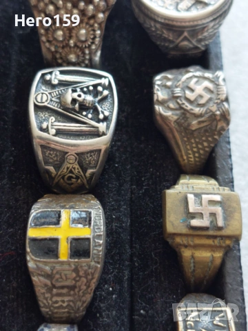 Мъжки сребърни пръстени-WW1,WW2, снимка 15 - Пръстени - 54931727