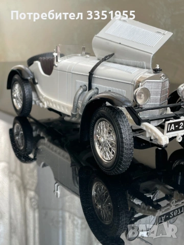 Mercedes benz SSKL 1931 1/18 Burago Ретро модел, снимка 10 - Колекции - 54399975