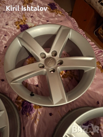 Джанти с гуми 17 5х112 от ауди а5 7.5ж ет 28 audi 7.5j et 28, снимка 4 - Гуми и джанти - 54570110