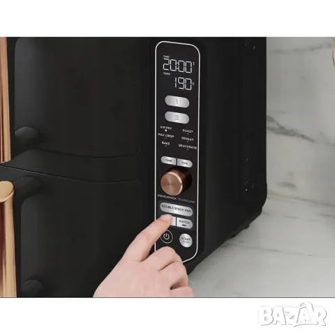 Еър фрайър Ninja Double Stack Xl 9, 5L, 2470W, снимка 3 - Фритюрници - 55574840