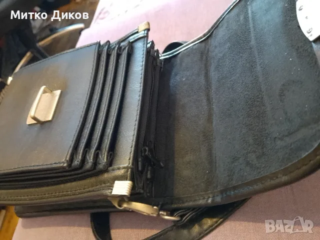 Арт маркова чанта за през рамо нова естествена кожа 20х17 х13см, снимка 5 - Чанти - 55300177