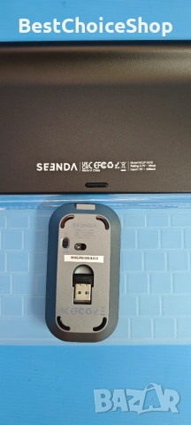 комплект безжична клавиатура и мишка Seenda WGJP-031B. Ултра тънка, метална, снимка 5 - Клавиатури и мишки - 55054729