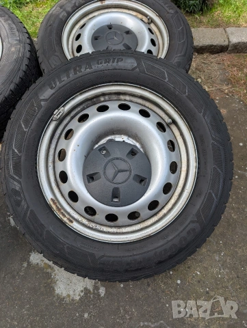 ❄️ Оригинални джанти Mercedes Vito / V-Class 16" + зимни гуми Goodyear ❄️, снимка 3 - Гуми и джанти - 54461153