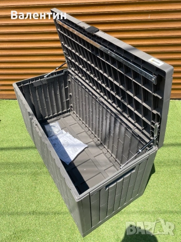 Градински сандък Outsunny 379 L, снимка 7 - Градински мебели, декорация  - 55104140