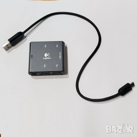 USB Hub Logitech оригинален с 4 порта