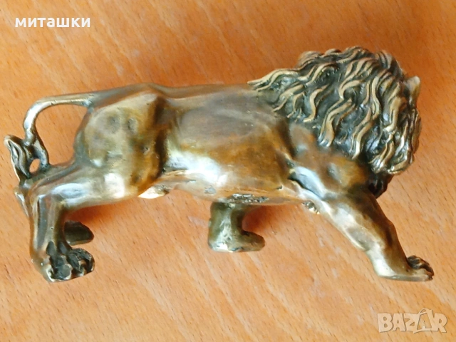 Бронзова пластика лъв, снимка 2 - Декорация за дома - 54137522