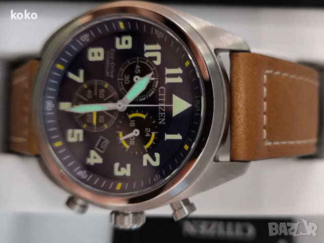 Часовник Citizen Ecodrive Titanium , снимка 7 - Мъжки - 55173928