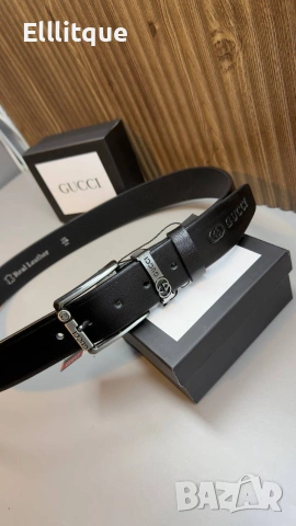 колани от естествена кожа в кутия Gucci , снимка 2 - Колани - 54799051
