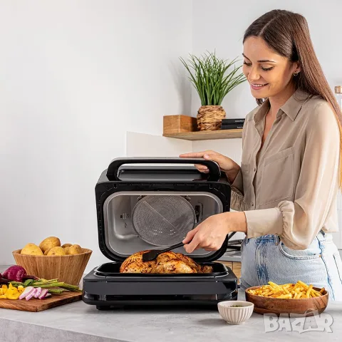 Фритюрник с горещ въздух Cecotec Cecofry FireDome 6000 - Грил без олио, 2400 W, снимка 6 - Фритюрници - 55647432