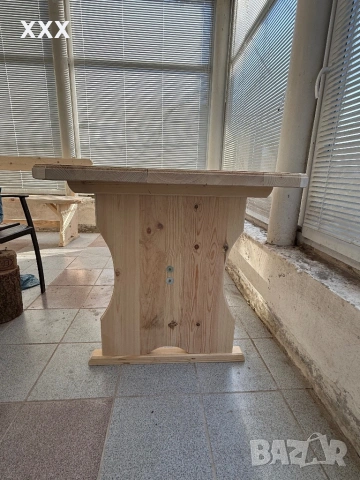 Продавам Нова дървена чамова маса, снимка 2 - Маси - 54103757
