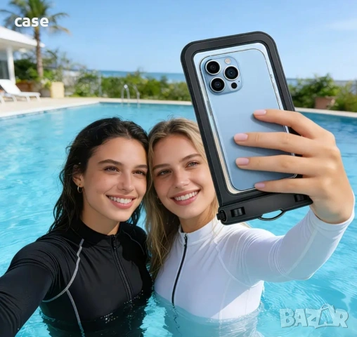 Водоустойчив кейс за смартфон до 7инча за водни спортове,гмуркане др., снимка 3 - Калъфи, кейсове - 55283154