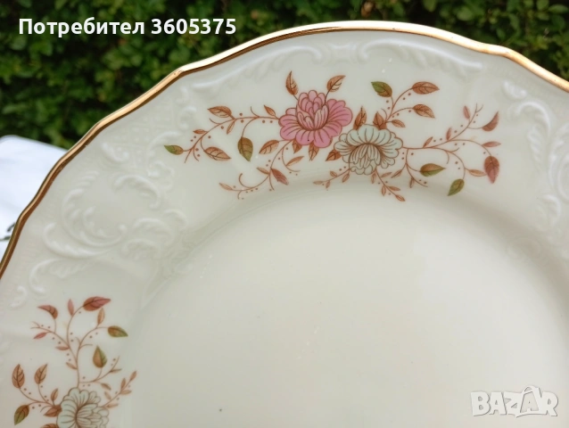 Чешки,бохемски порцелан от Bernadotte , снимка 2 - Антикварни и старинни предмети - 54795480