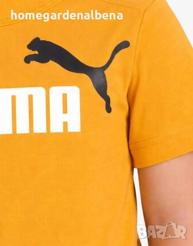 🧡 PUMA Minicats Tee And Shorts Set Orange/Black – Детски спортен комплект, снимка 3 - Комплекти за бебе - 54485095