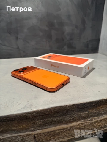 КАТО НОВ Iphone 17 Pro Orange 256 GB, 100% battery, снимка 4 - Apple iPhone - 54381853