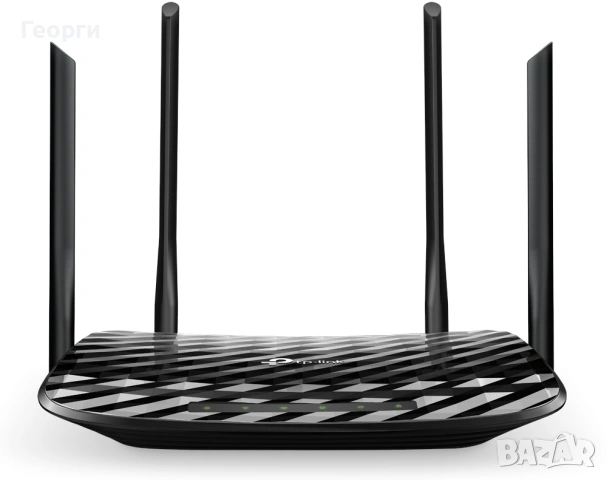 Безжичен рутер TP-Link Archer C6, AC1200, MU-MIMO, Gigabit, Черен