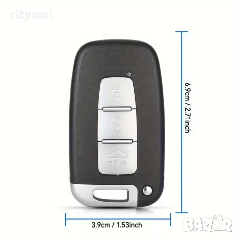 Кутийка за ключ с острие и 3 бутона за Hyundai и KIA, снимка 2 - Аксесоари и консумативи - 53962367