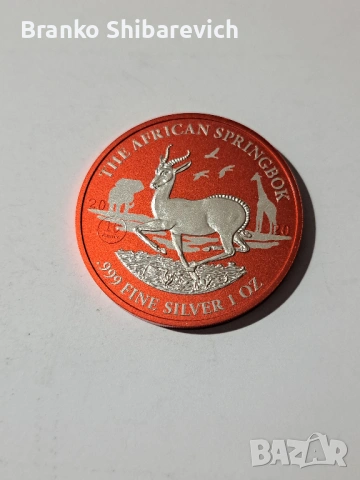 Красива сребърна монета " The African Springbok " 2020г., снимка 3 - Нумизматика и бонистика - 54839531