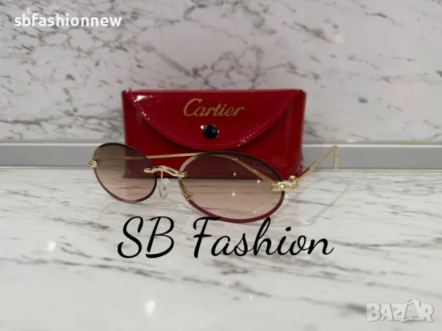 Cartier очила с лого светли, снимка 3 - Слънчеви и диоптрични очила - 55643600