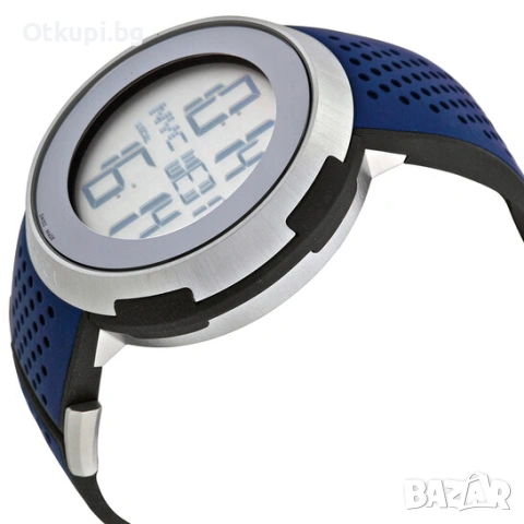 GUCCI Sports Digital Silver Blue 114, снимка 2 - Луксозни - 54112264