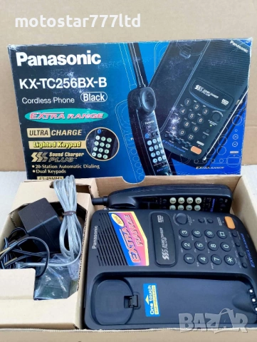 Безжичен телефон Panasonic KX-TC256BX-B нов, снимка 2 - Друга електроника - 54932753