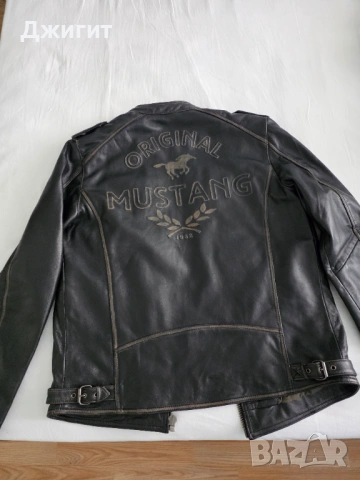 Мъжко кожено яке Mustang Size M чисто ново, снимка 12 - Якета - 54320944