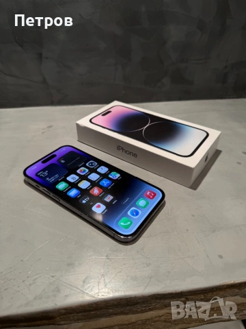 КАТО ЧИСТО НОВ Iphone 14 Pro 256 GB Deep Purple , снимка 7 - Apple iPhone - 54465648