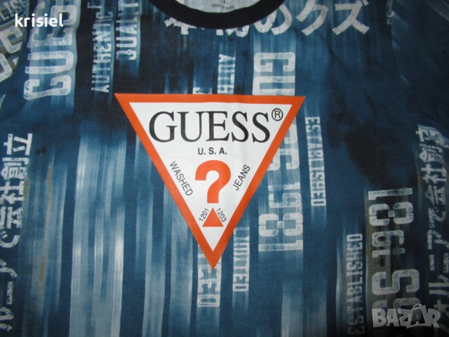 GUESS--ОРИГИНАЛНА ТЕНИСКА--164 номер, снимка 6 - Детски тениски и потници - 54559218