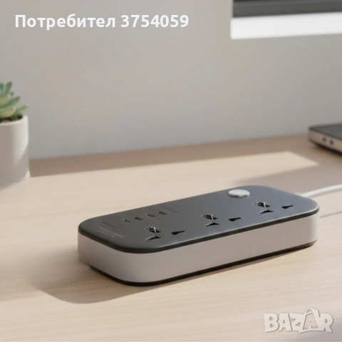 Разклонител KL GO PS-300 2500W с USB зареждане и защита за безопасност и комфорт в дома и офиса, снимка 2 - Друга електроника - 55183754