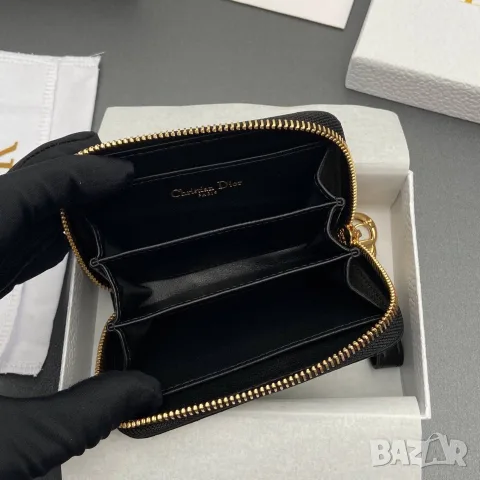 Christian Dior Caro Zipped Coin Wallet, снимка 8 - Портфейли, портмонета - 55417620