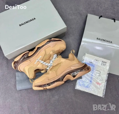 Balenciaga Triple S Clear Sole "Camel" , снимка 3 - Маратонки - 54348694