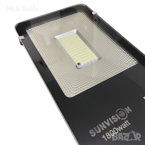 Улична соларна лампа с панел и стойка 1800W SUNVISION, снимка 4 - Соларни лампи - 54980246