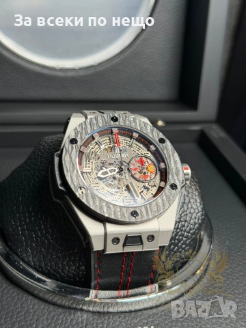 Hublot Big Bang Ferrari Carbon Мъжки Часовник С Автоматичен Механизъм Код Chronolux23, снимка 4 - Луксозни - 55079715