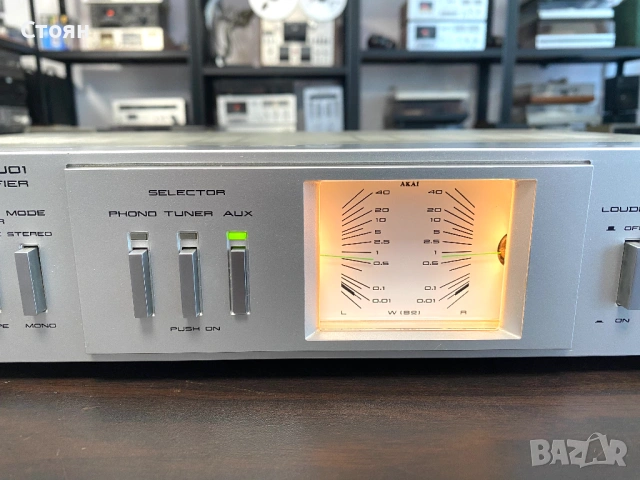 Vintage усилвател Akai/2, снимка 4 - Ресийвъри, усилватели, смесителни пултове - 54551396