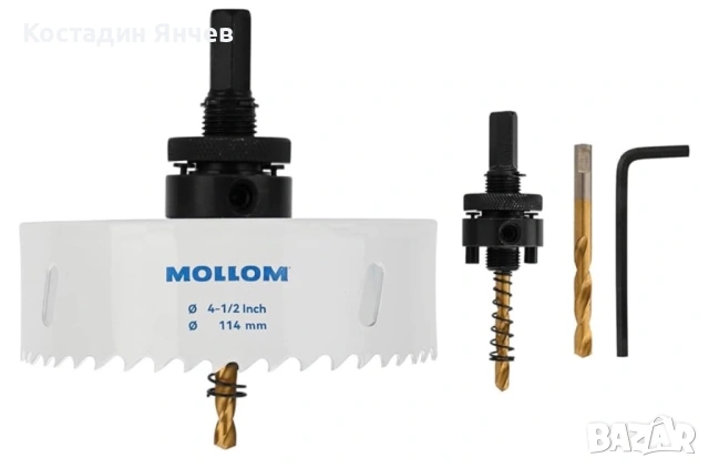 Боркорона Mollom 94 mm,114 mm, снимка 18 - Други инструменти - 54151656