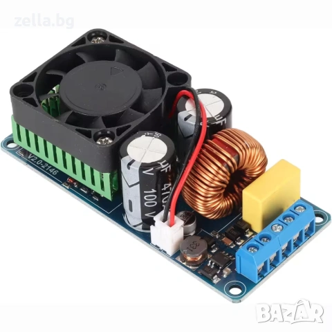 Моно усилвателен модул Клас D 500W IRS2092 – SNR 90dB, THD <0.1% | За субуфер 4-8 Ohm 10438, снимка 8 - Друга електроника - 54694730