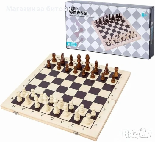 Игра шах , дървен шах