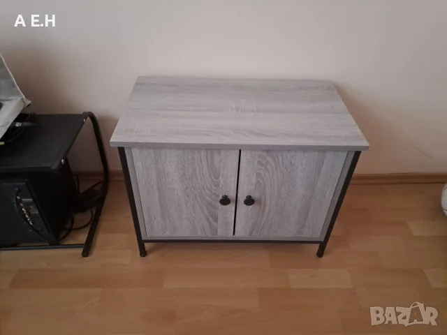 ТВ шкаф с врати vidaXL, Сив сонома, 60x35x45 см, Инженерно дърво, 12 kg