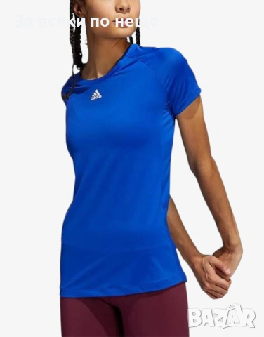 ADIDAS Performance Tee Blue Дамска Синя Тениска👚Дамска Блуза С Къс Ръкав В Син Цвят Код P2541