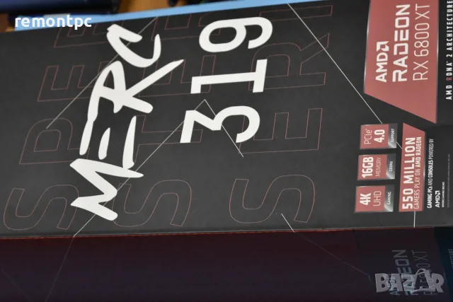 XFX Speedster MERC 319 AMD Radeon RX 6800 XT Видео карта 16 GB, снимка 2 - Видеокарти - 55572195