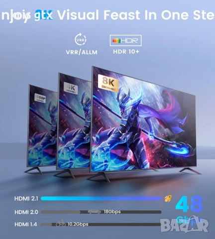 HDMI Audio Extractor HDMI аудио екстрактор сплитер HDMI+Toslink SPDIF+Coaxial Dobly Atmos 7.1, DTS , снимка 6 - Плейъри, домашно кино, прожектори - 54713037