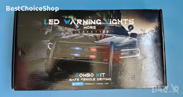 Въртяща се LED проблясваща лампа 12–24V 90 диода аварийно осветление, маяк, снимка 4 - Аксесоари и консумативи - 55016743